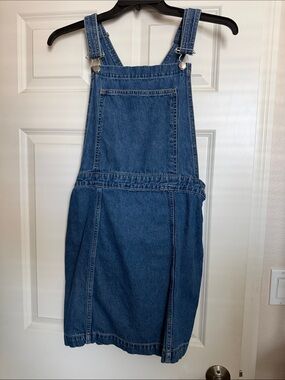 H&M Blue Denim Pinafore Dress